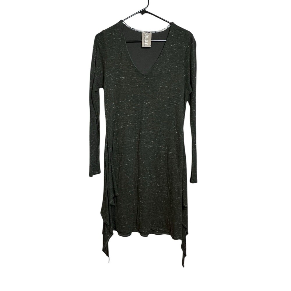 Anthropologie Dolan Left Coast Collection M Gray Stripe Tied Knot T Shirt Dress